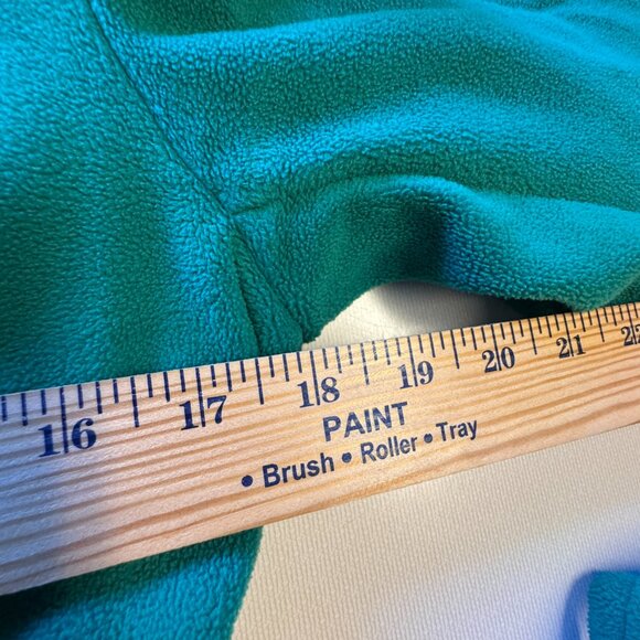 Old Navy Fleece Pea Coat Womens Medium Green Belted Double Breasted Classic - Picture 5 of 9